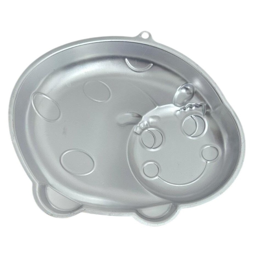 Wilton Ladybug Cake Pan Kids Silver Aluminum Character Specialty Bakeware